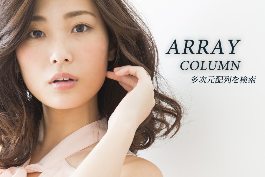 array_column()による多次元配列検索について