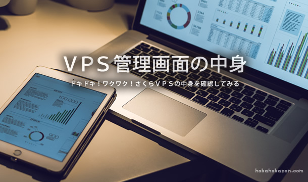 ＶＰＳ管理画面をみてみる